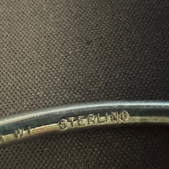 West Indian Silver Bangle Bracelet - Picture 11 of 11